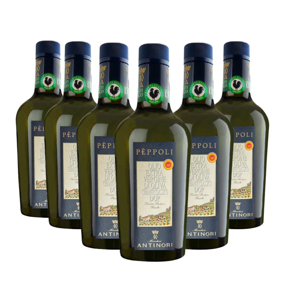 Olio EVO Bio Dop Chianti Classico Tenuta Peppoli 6 bottiglie - Antinori - Vinolog24.com