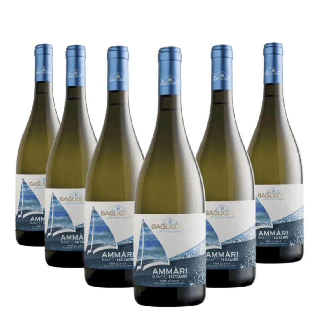 Ammàri Bianco Frizzante NV Igt Terre Siciliane 6 bottiglie - Baglio Oro - Vinolog24.com