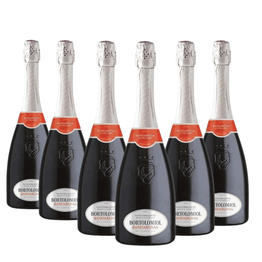 Prosecco Valdobbiadene Superiore Bandarossa Millesimato Extra Dry 2023 6 bottiglie - Bortolomiol - Vinolog24.com
