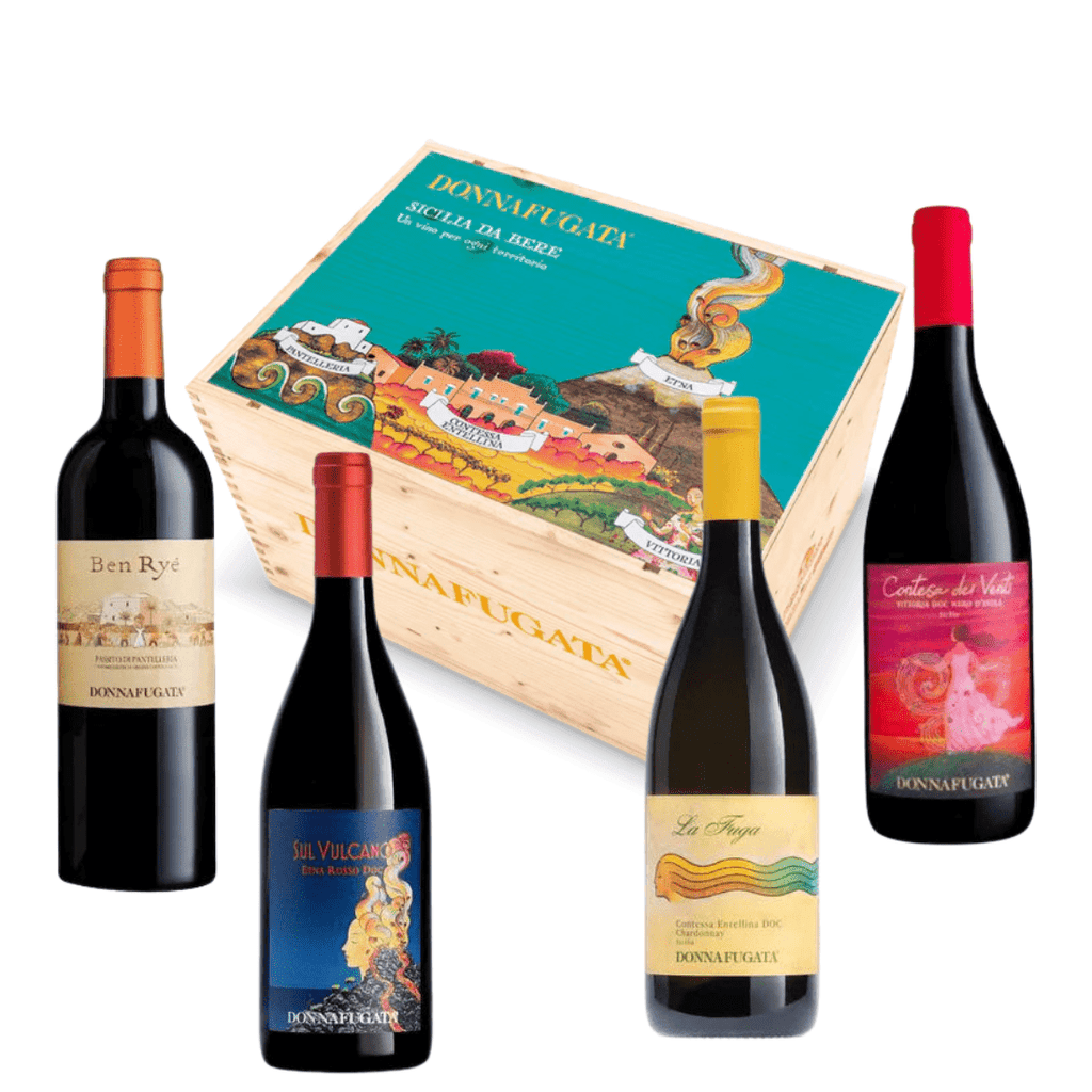 La Fuga 2022 + Ben Ryé 2021 + Contesa dei Venti 2021 + Sul Vulcano Rosso 2021 - Donnafugata - Vinolog24.com