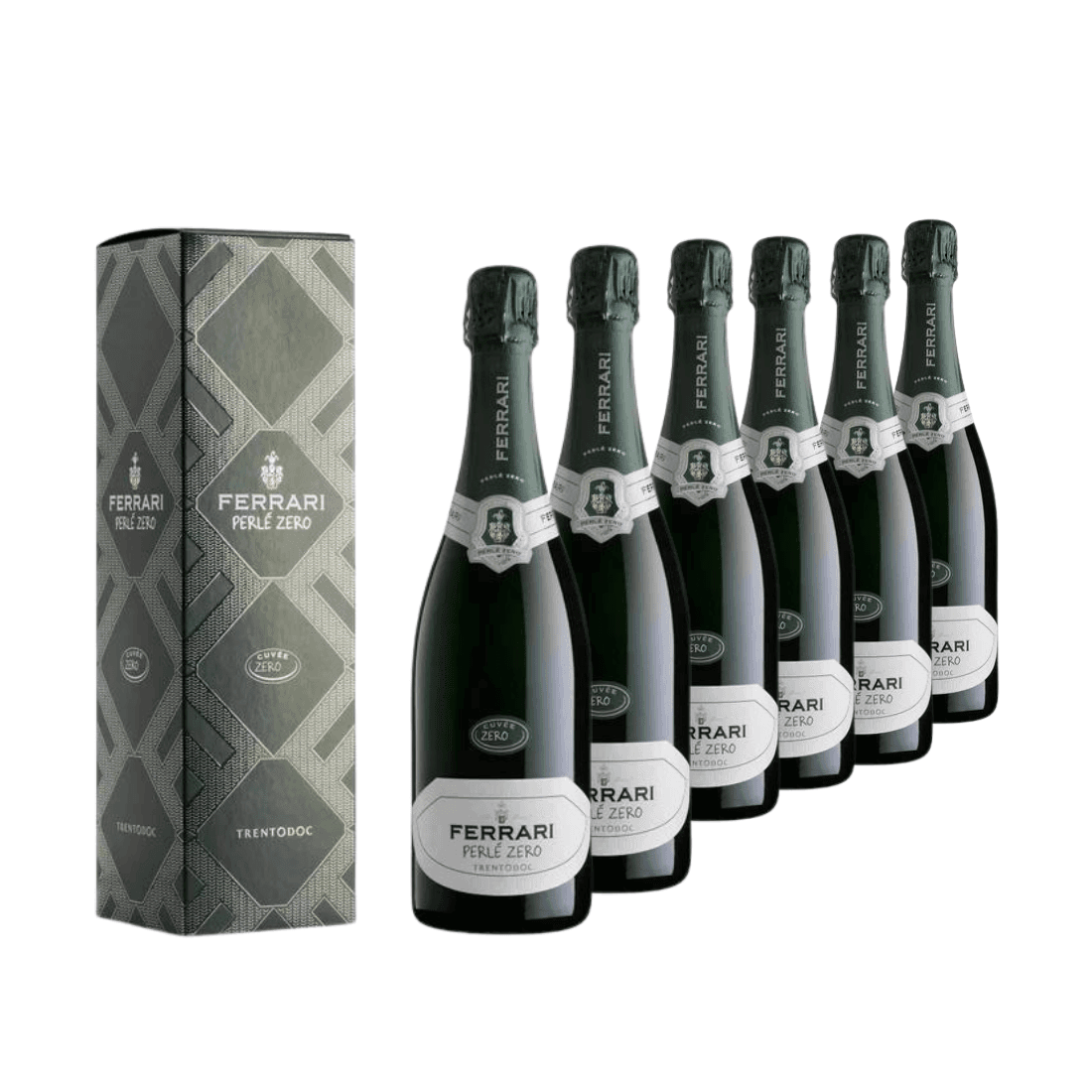 Perlé Zero 2017 Cuvée Zero Trento Doc Dosaggio Zero 6 bottiglie - Ferrari - Vinolog24.com