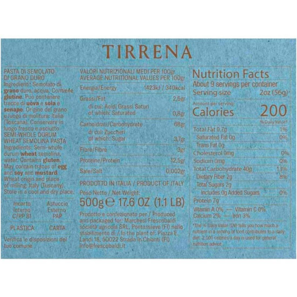 Fusilli Pasta Tirrena 500gr - Frescobaldi - Vinolog24.com