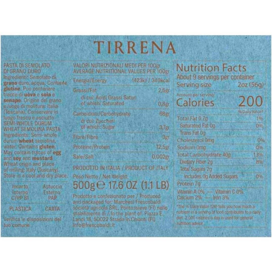 Fusilli Pasta Tirrena 500gr - Frescobaldi - Vinolog24.com