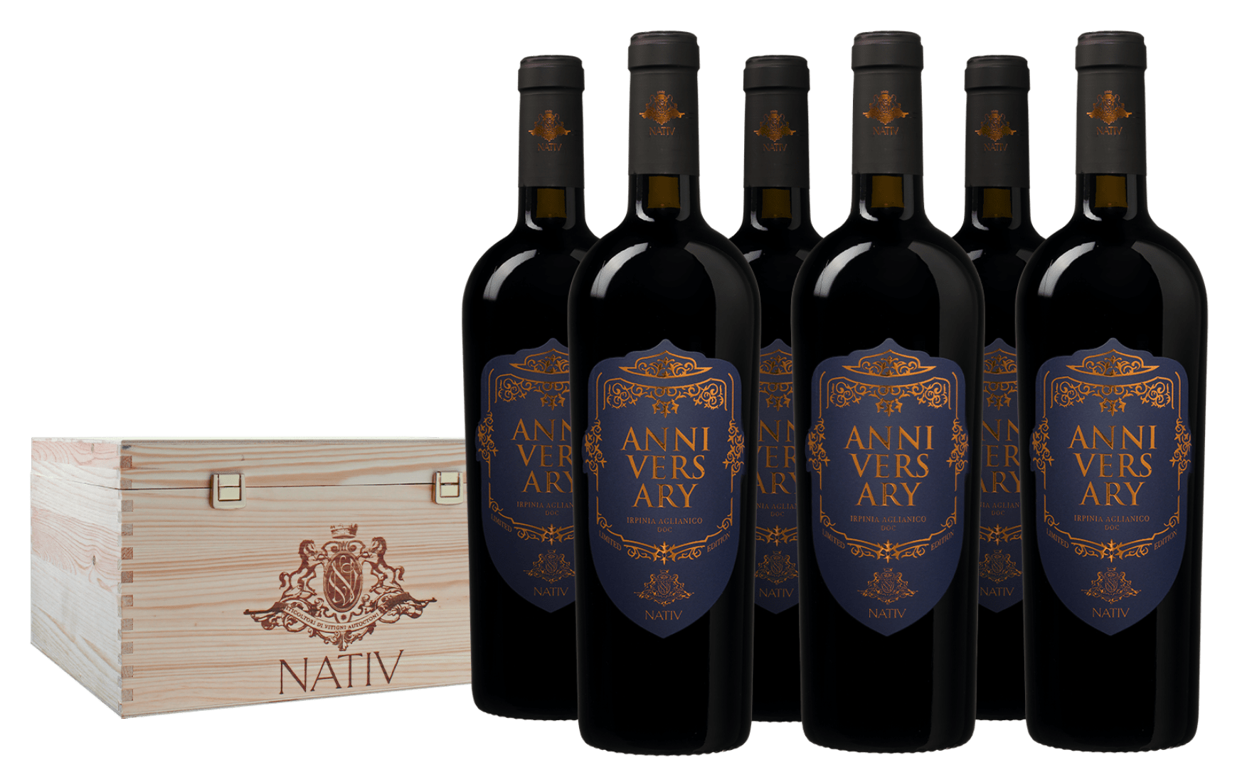Nativ Anniversary 2017 Doc Irpinia Aglianico 6 bottiglie - Nativ