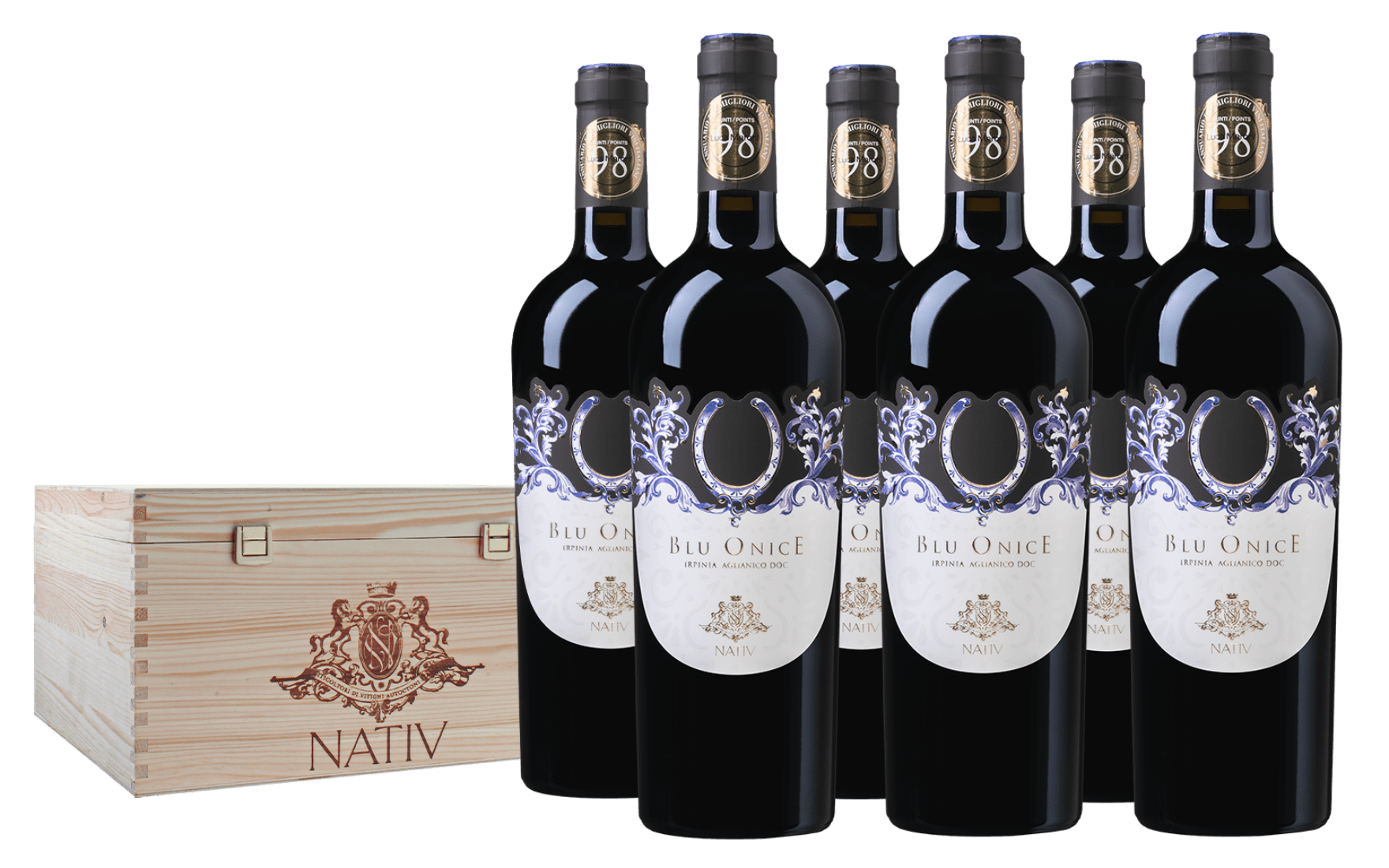 Nativ Blu Onice 2019 Doc Irpinia Aglianico 6 bottiglie - Nativ