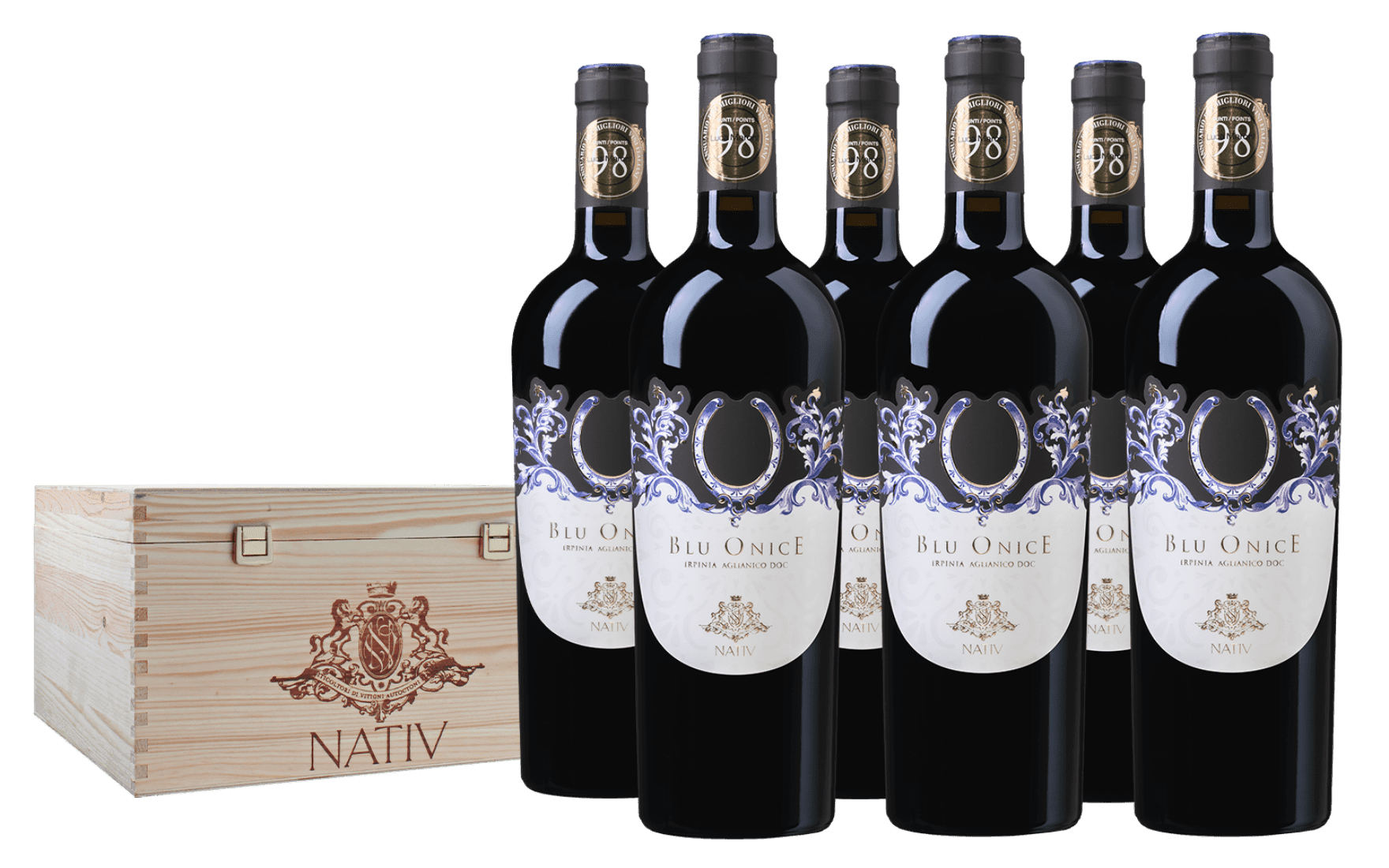 Nativ Blu Onice 2019 Doc Irpinia Aglianico 6 bottiglie - Nativ