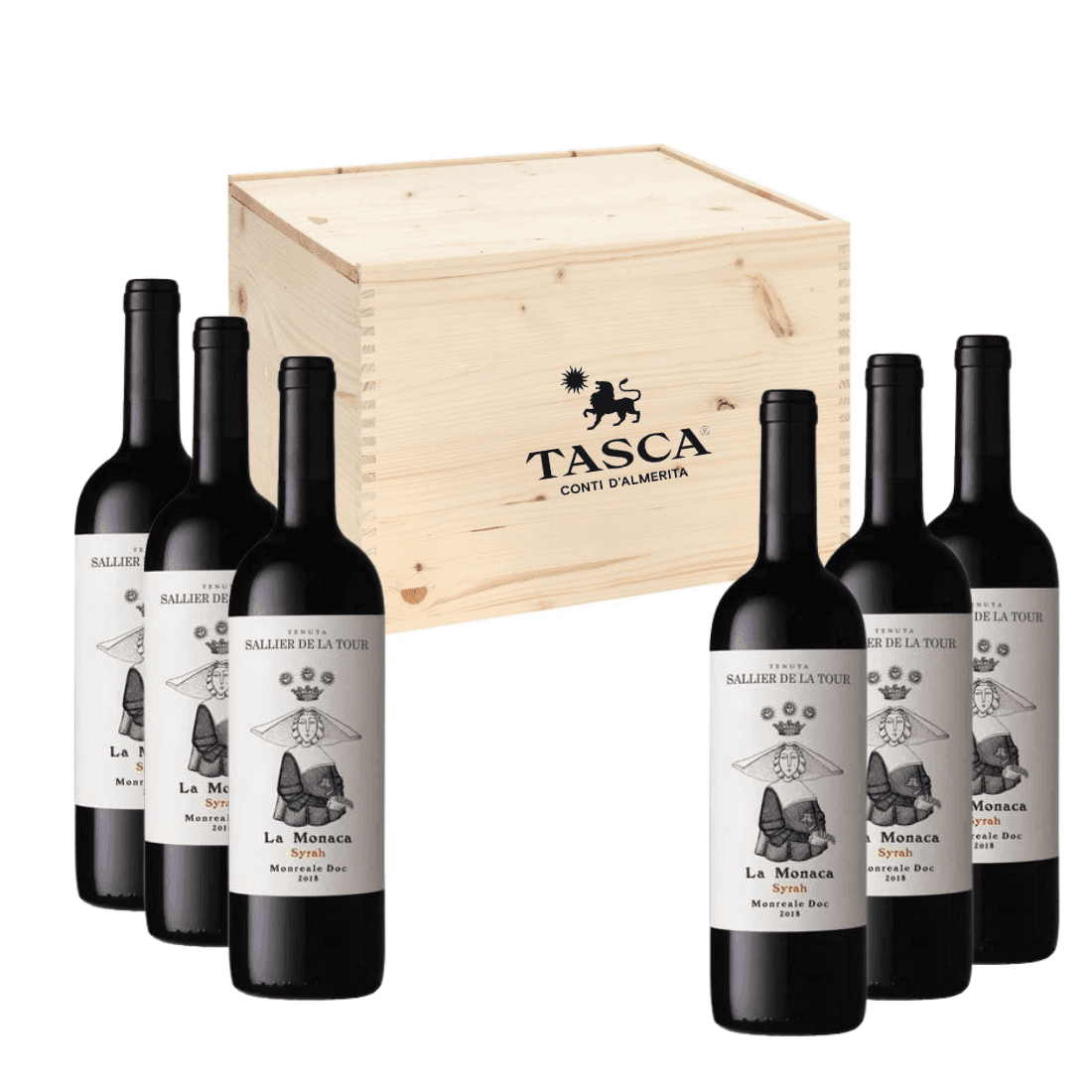 Syrah 2020 Doc Monreale La Monaca Tenuta Sallier de La Tour 6 bottiglie - Tasca d’Almerita - Vinolog24.com